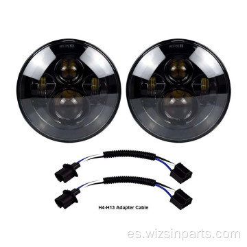 Faros LED de lente ahumada para